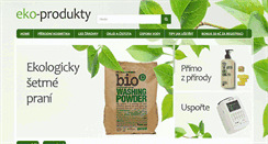 Desktop Screenshot of eko-produkty.cz