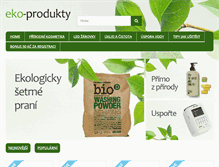 Tablet Screenshot of eko-produkty.cz
